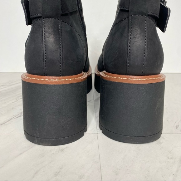 Blondo Giovani Black Nubuck Platform Heeled Boot 9M - Picture 4 of 14